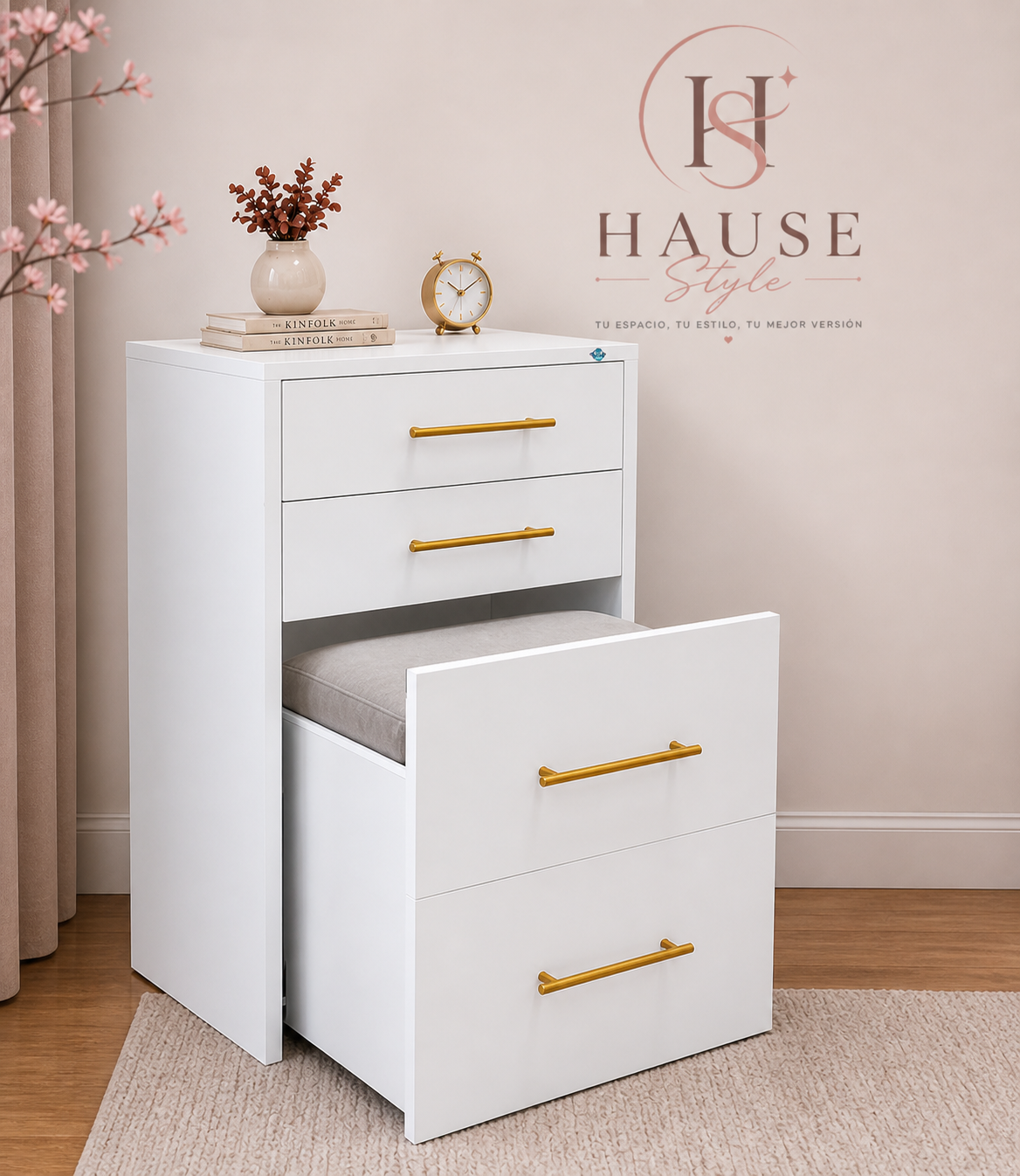 Tocador con Luz LED Premium - HauseStyle