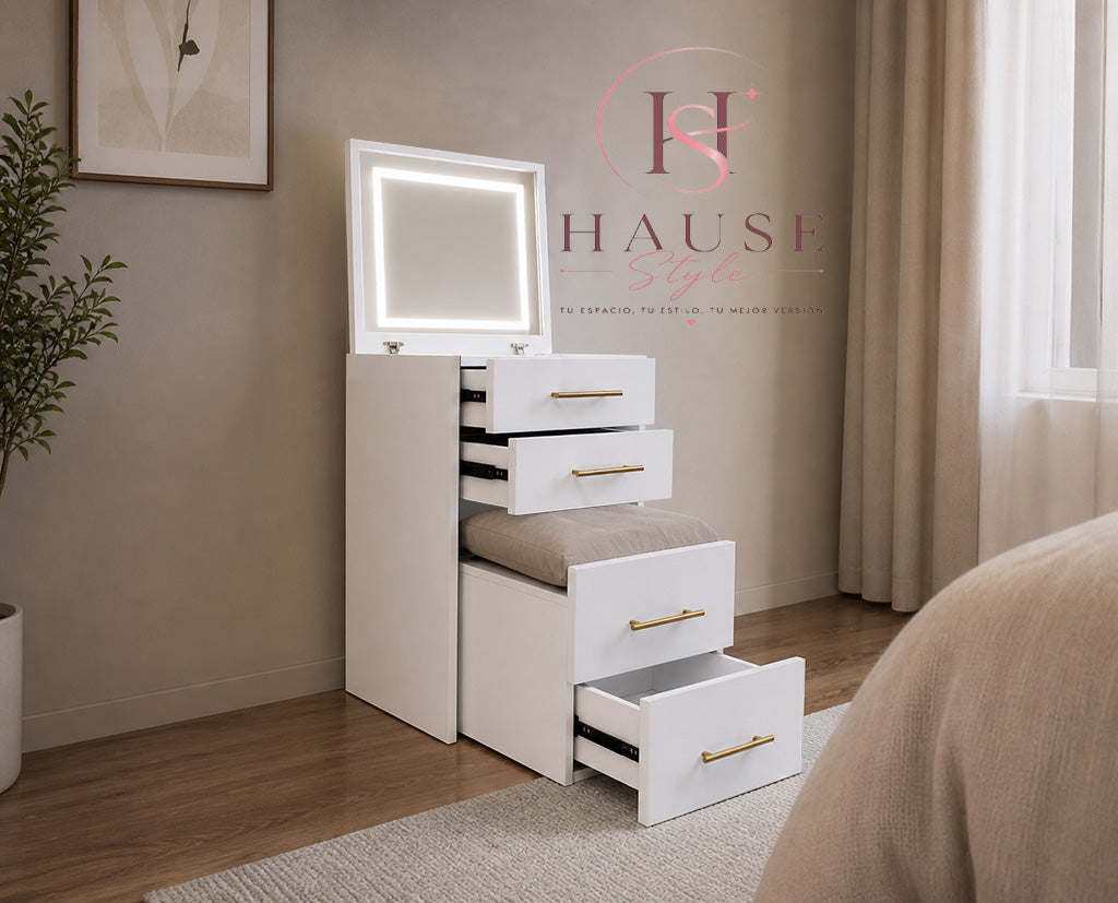 Tocador con Luz LED Premium - HauseStyle