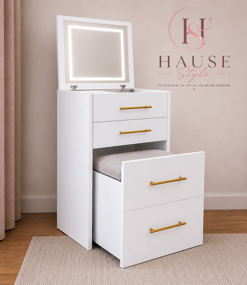 Tocador con Luz LED Premium - HauseStyle